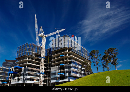 Bau / A gewerbliche Bebauung ist unter Construction.Melbourne Victoria Australien. Stockfoto