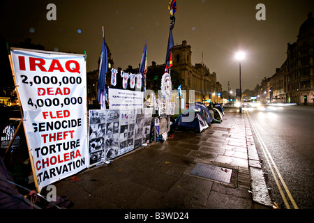 Kampagne vor den Houses of Parliament in London Stockfoto