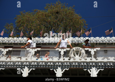 Mark Twain Riverboat, im Disneyland. Stockfoto