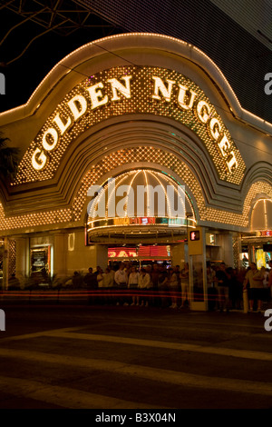 Das Golden Nugget Casino in Las Vegas Nevada Fremont Street Stockfoto