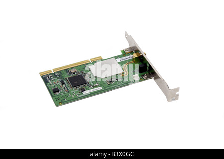 Computer pci Interne Netzwerkkarte Stockfoto