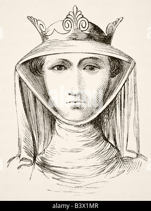 Isabella von Frankreich, circa 1295 bis 1358, bekannt als der She Wolf von Frankreich. Stockfoto