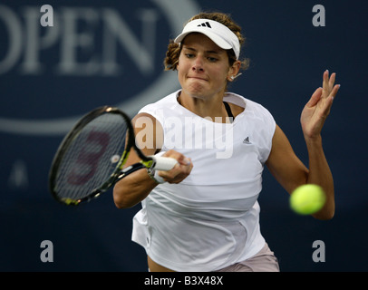 Tennis pro Julia Goerges (GER) in Aktion bei den US Open Stockfoto