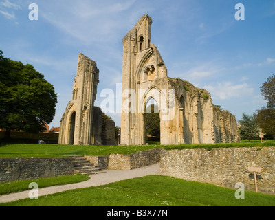 Die Ruinen der Abtei von Glastonbury, Somerset England UK Stockfoto