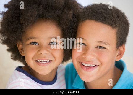 Porträt von Bruder und Schwester Stockfoto