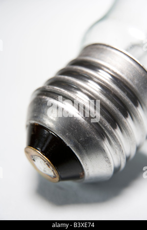 Nahaufnahme der Glühbirne Basis Stockfoto