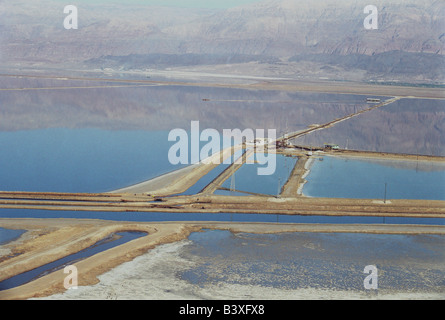 Pottasche oder Kaliumchlorid Verdunstung Teiche Moab, Utah