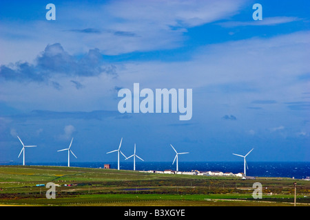 Windpark in der Nähe von Dounreay Sutherland, Schottland Großbritannien 2008 Stockfoto