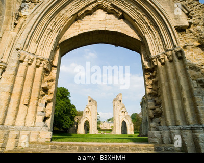 Die Ruinen der Abtei von Glastonbury, Glastonbury Somerset England UK Stockfoto