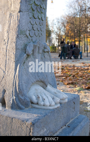 Statuen im Parc Royal in Brüssel Belgien Stockfoto