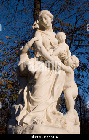 Statuen im Parc Royal in Brüssel Belgien Stockfoto