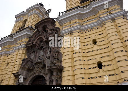 Cathedral Plaza de Armas Lima Peru Touren Touist Website Stockfoto