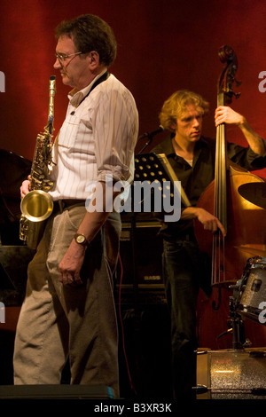 Live-Jazzmusik Veranstaltungsort "Music Village" 50 rue des Pierres, Unterstadt, Brüssel Belgien Stockfoto