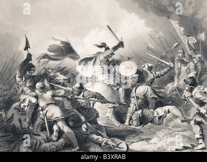 Die Schlacht von Hastings 1066. Stockfoto