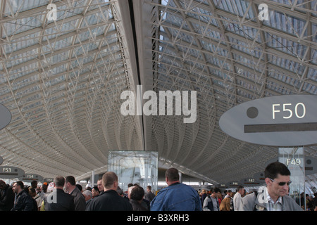 Terminal 2F in Paris Charles de Gaulle International Airport Stockfoto