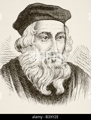 John Wycliffe, um 1325 bis 1384. Englischer Theologe, Reformist und Übersetzer. Stockfoto