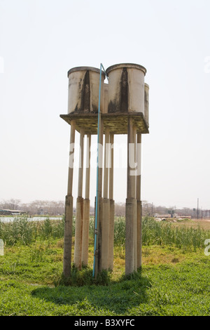 Wasserturm Kafuie Sambia Afrika Stockfoto