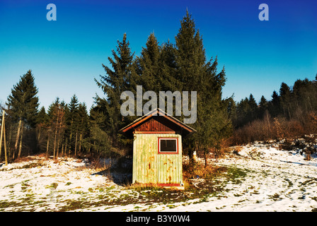 Hütte in der kroatischen Landschaft in der Nähe von Varazdin, Kroatien Stockfoto