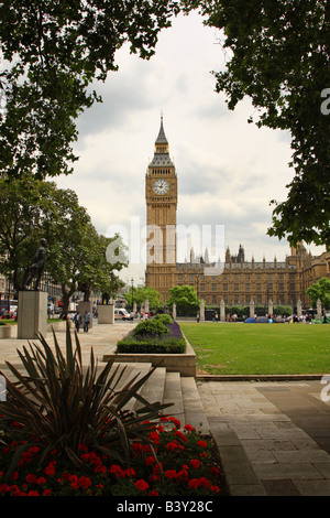 Big Ben und den Houses of Parliament, London, England Stockfoto