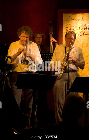 Live-Jazzmusik Veranstaltungsort "Music Village" 50 rue des Pierres, Unterstadt, Brüssel Belgien Stockfoto