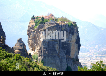 Das heilige Kloster der großen Meteoron, Meteora, Kalampaka, Trikala, Thessalien, Griechenland Stockfoto