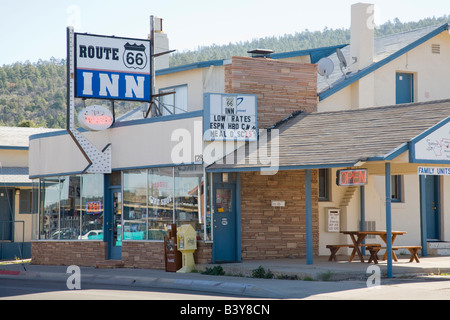 AZ, Arizona, Williams, Heimat des Grand Canyon Railway, historische Route 66 Stockfoto