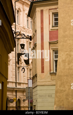 Schmale Gasse in der Altstadt Stockfoto