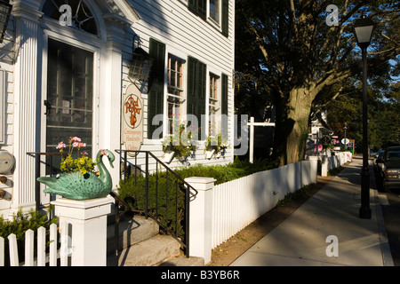 Hauptstraße in Essex, Connecticut. Stockfoto