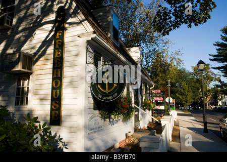 Hauptstraße in Essex, Connecticut. Stockfoto
