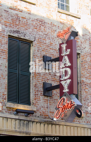 USA, Georgia, Savannah, Altstadt, Lady & Söhne restaurant Stockfoto