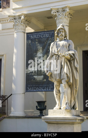 USA, Georgia, Savannah, Altstadt, USA, Georgia, Savannah, Altstadt, Telfair Museum of Art, Statue von Phinias Stockfoto