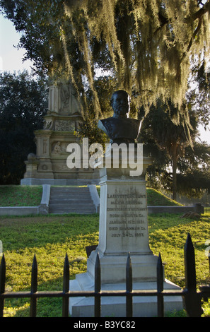 USA, Georgia, Savannah historic District, Forsyth Park, Lafayette McLaws Memorial Stockfoto