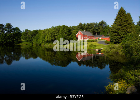 River Bend Farm Besucherzentrum. Blackstone River und Canal Erbe State Park, Uxbridge, MA Stockfoto