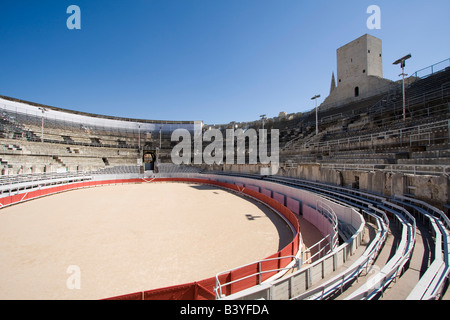 Römisches Amphitheater in Arles, Frankreich Stockfoto