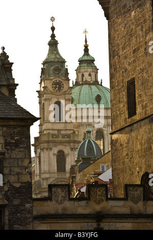 Blick auf die Türme der Kleinseite Stockfoto