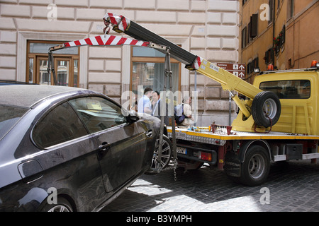 Panne LKW; Aufschlüsselung van Stockfoto