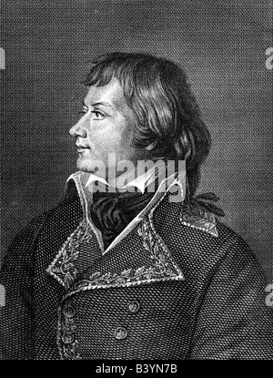 Gouvion Saint-Cyr, Laurent, 13.4.1764 - 17.3.1830, französischer General, volle Länge, Kupferstich von Karl Barth, Jahrhundert, Artist's Urheberrecht nicht gelöscht werden Stockfoto