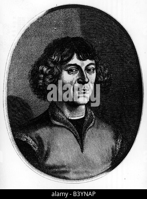 Kopernikus, Nicolaus, 19.2.1473 - 24.5.1543, polnischer Astronom, Porträt, nach zeitgleicher Gravur, 18. Jahrhundert, Stockfoto