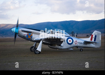 P51 Mustang WW2 Kämpfer CAC CA-18 MK21 Mustang Stockfoto