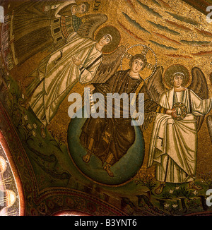 Geographie/Reise, Italien, Ravenna, Kirchen, San Vital, Innenansicht, Detail, Mosaik bei 547, Stockfoto