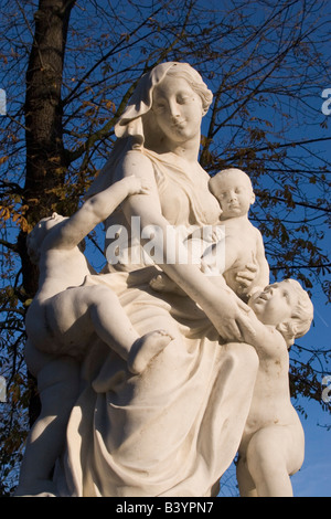 Statuen im Parc Royal in Brüssel Belgien Stockfoto