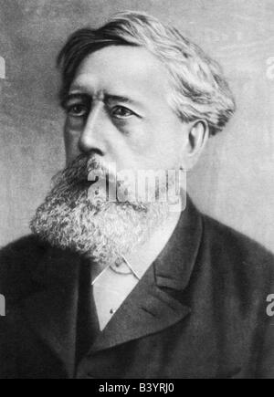 Liebknecht, Wilhelm, 29.3.1826 - 7.8.1900, deutscher Politiker (SPD), Porträt, Ende des 19. Jahrhunderts, Stockfoto