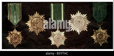 Veranstaltungen, Zweiter Weltkrieg/zweiter Weltkrieg, Ausländer im deutschen Dienst, Medaillen für Freiwillige aus dem Osten, veröffentlicht in "Signal", Nummer 24, 1943, Sonderheft "Ost", französische Ausgabe, Stockfoto