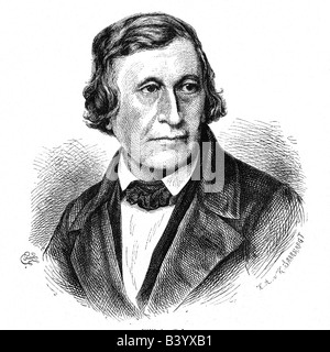 Grimm, Wilhelm, 24.2.801 - 16.12.1859, deutscher Wissenschaftler, Porträt, Gravur, 19. Jahrhundert, Stockfoto