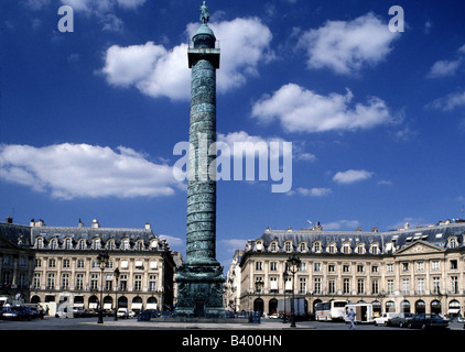 Geografie/Reisen, Frankreich, Paris, Plätze, Place Vendome mit Säule, Stockfoto