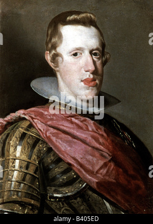 Philip IV, 8.4.1605 - 17.9.1665, König von Spanien seit 1621, Porträt, Gemälde von Velaszques (1599 - 1660), Museo del Prado, Madrid, Artist's Urheberrecht nicht gelöscht werden Stockfoto