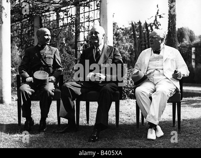 Veranstaltungen, Zweiter Weltkrieg/zweiter Weltkrieg, Konferenzen, Kairoer Konferenz, 22.11.1943 - 26.11.1943, Stockfoto