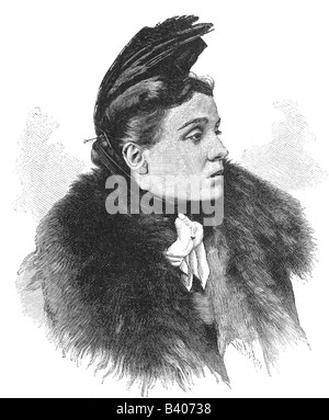 Duse, Eleonora, 3.10.1858 - 21.4.1924, italienische Schauspielerin, Porträt, Holzgravur, Ende des 19. Jahrhunderts, Stockfoto