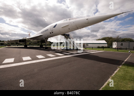 Concorde am Flughafen Manchester erhalten Stockfoto