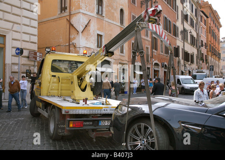 Panne LKW; Aufschlüsselung van Stockfoto